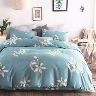 [Quilt piece+2 pillowcases+Four piece suit]Quilt cover Three-piece Suite Quilt cover Single Quilt cover Double dormitory Quilt cover