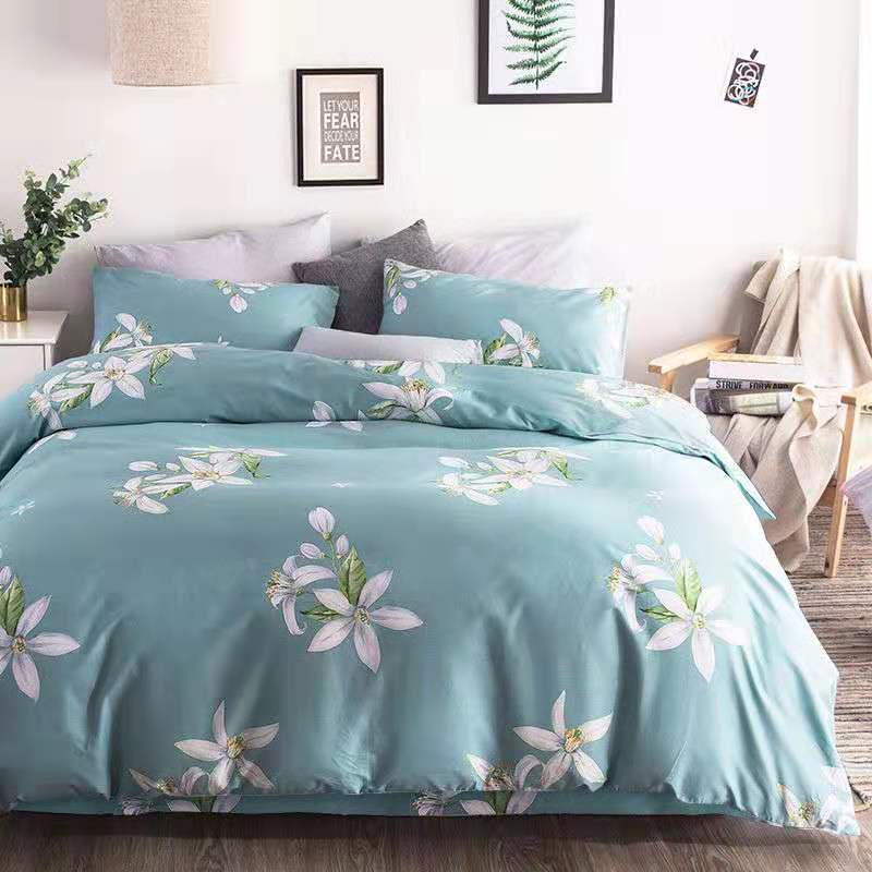 [Quilt piece+2 pillowcases+Four piece suit]Quilt cover Three-piece Suite Quilt cover Single Quilt cover Double dormitory Quilt cover