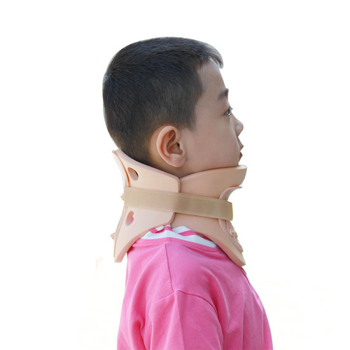 High Molecular Rubber Foam Cervical Collar for Children, Medical Use, Protective Neck Support with Adjustable Back Support, Cervical Traction Device