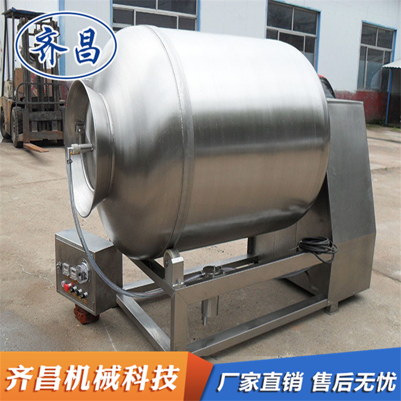 内蒙古羊肉腌制入味设备 鹅肉腌制滚揉机 拌馅搅拌真空按摩滚揉机