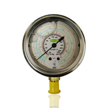 REFCO瑞士冷媒压力表SWISS movement径向带后边雪种表制冷16BAR