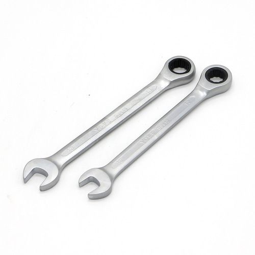 Mirror satin fixed head ratchet wrench CRV72 gear manual opening quick reversing torque wrench