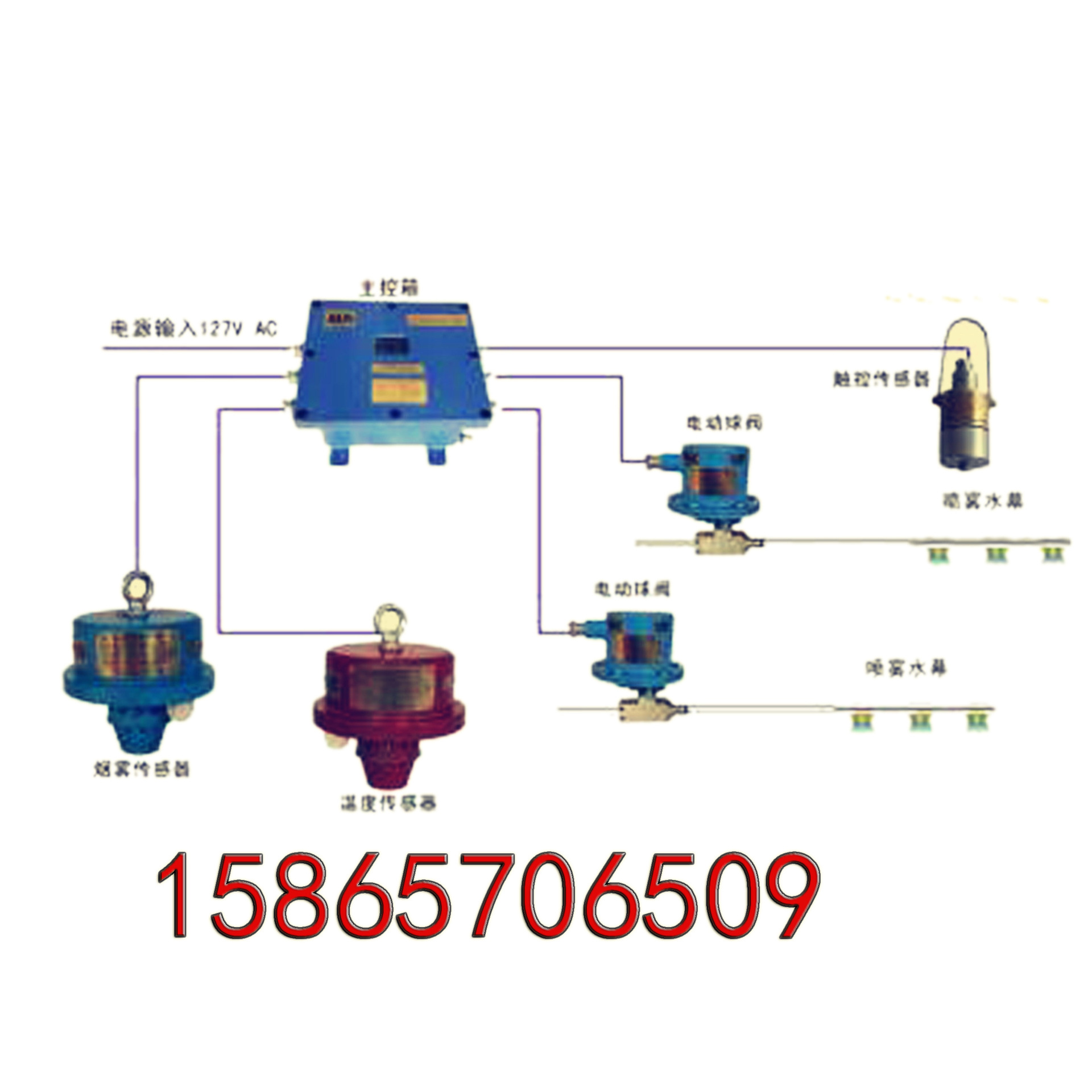 ZP-127矿用温控自动洒水降尘装置ZP127 ZP127(A)皮带防尘防火喷雾