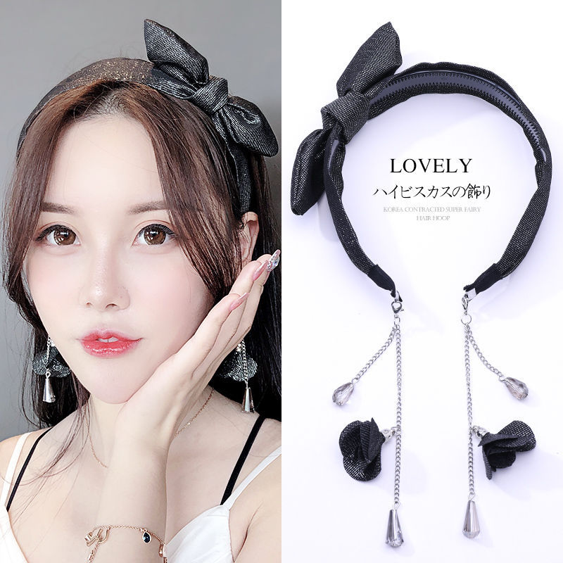 Korean New Fashion Cute Tassel Streamer Bow Tie Cheap Headband Wholesale display picture 8