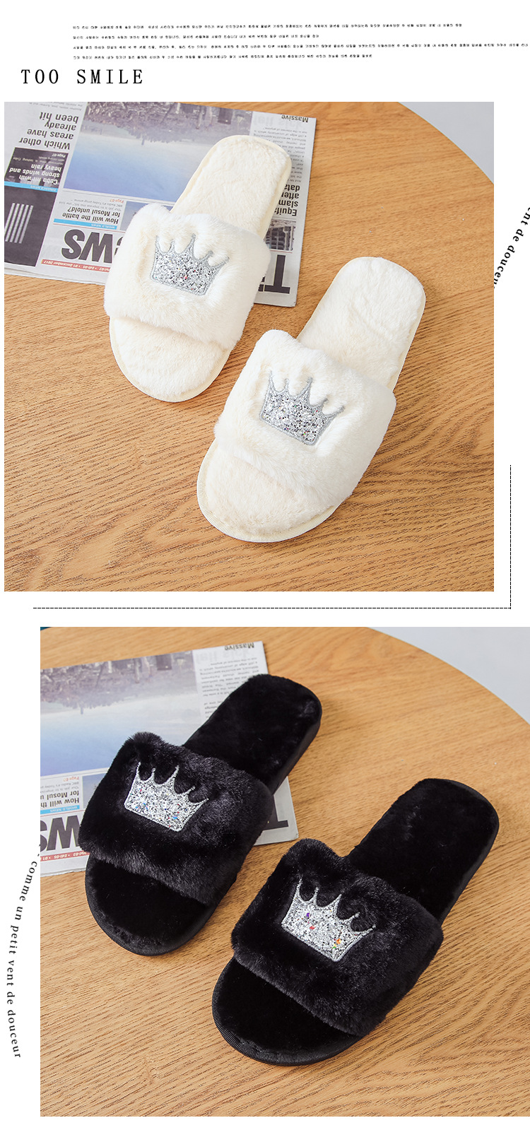 new non-slip autumn winter warm slippers NSPE13425