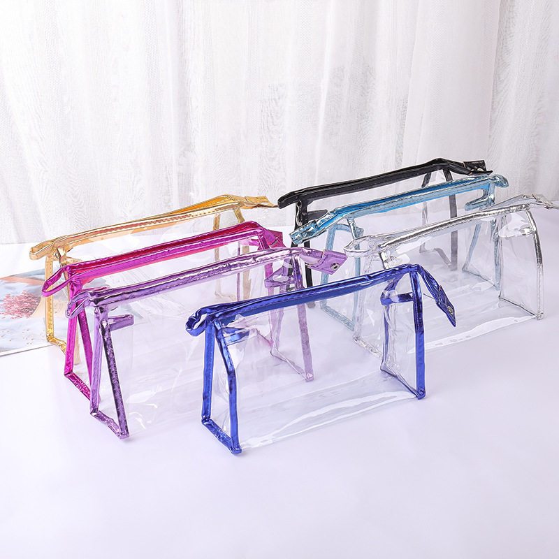 Best Quality Transparent Cosmetic Bags PVC Zipper Clear Waterproof