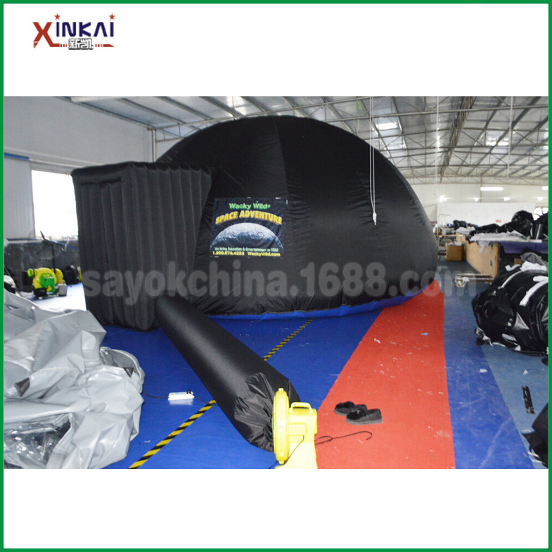 移动球幕影院360度圆穹帐篷充气球形投影棚天文星空体验充气式