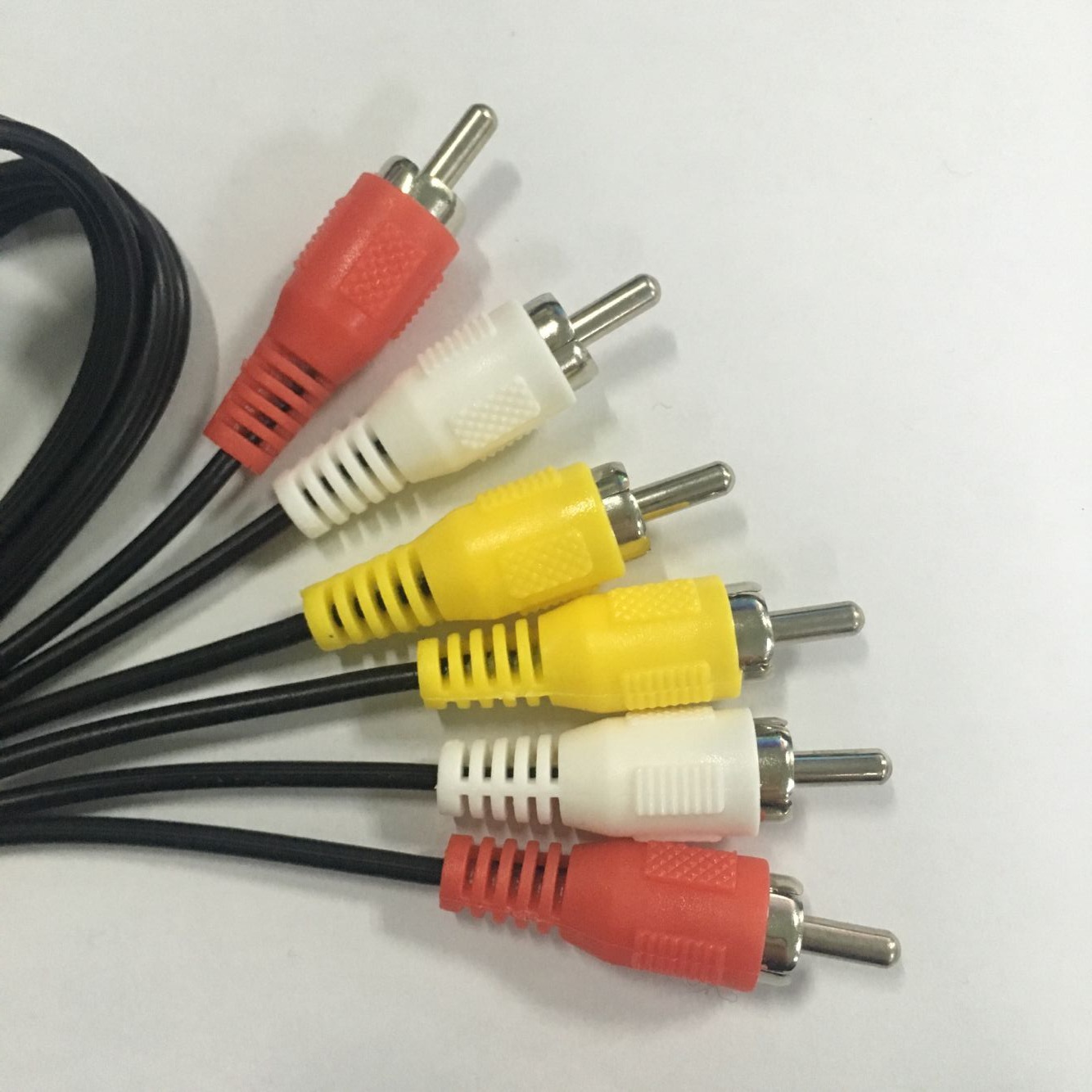 工厂直供RCA三分三音频线视频线AV线 6头RCA电视机顶盒高清线批发