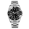 Fashionable waterproof steel belt English style, quartz watch suitable for men and women, wholesale