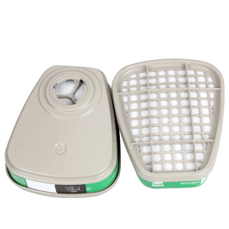 3M6004 máscara de gas químico caja de filtro de gas amoníaco metilamina fertilizante olor caja de filtro de olor