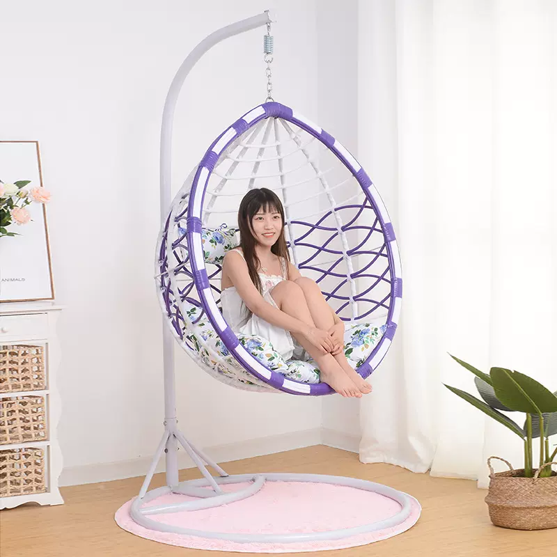 藤编吊篮 单人休闲卧室鸟巢秋创意吊篮椅藤编摇椅客厅阳台椅