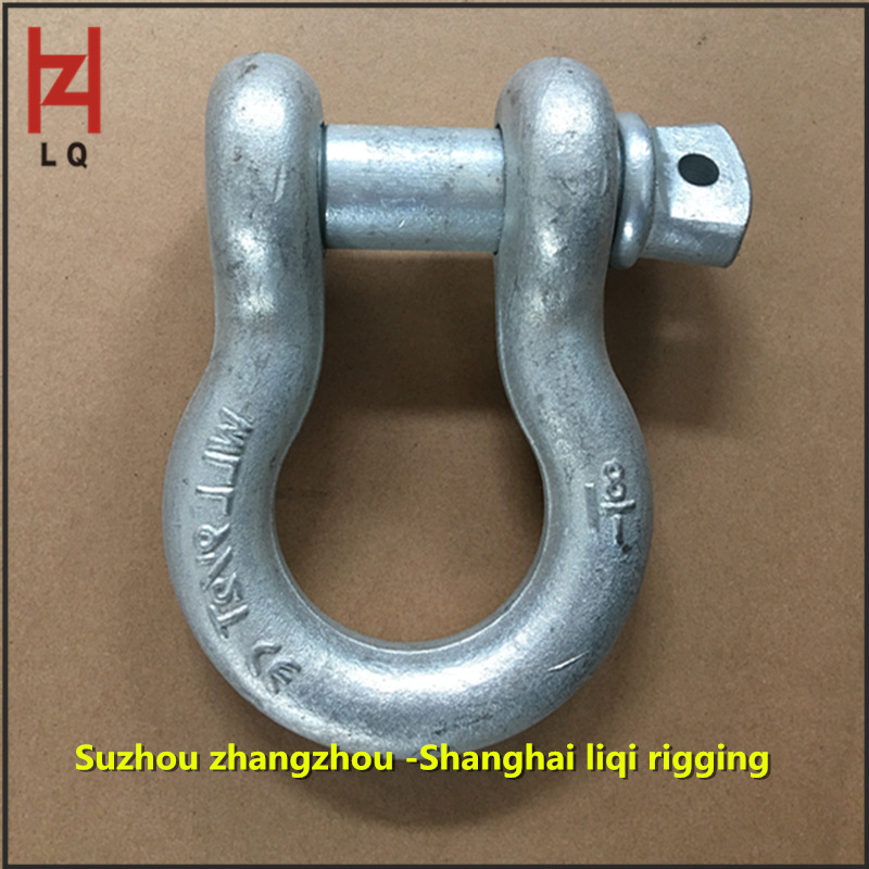 现货供应美标25T 高强度合金钢卸扣 弓型卸扣 马蹄扣 厂家
