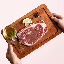 厂家供应日式牛排盘 整木沙比利牛排板 西餐厅酒店切牛扒披萨木板