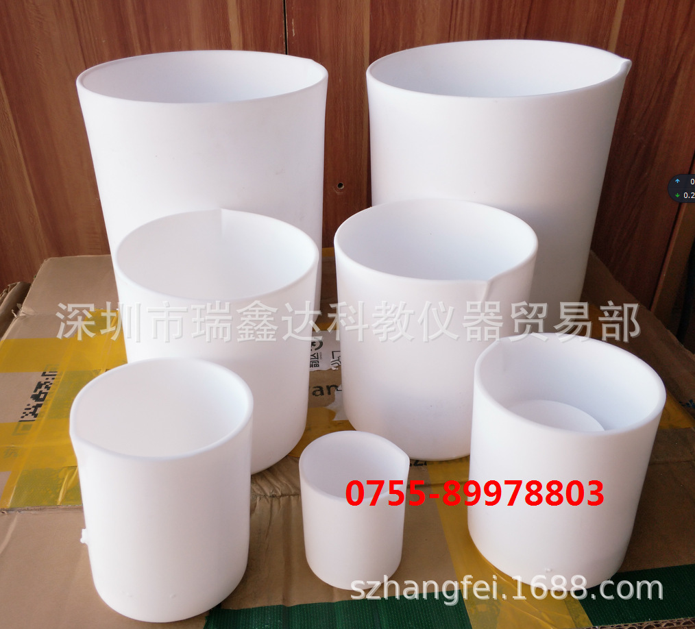 聚四氟乙烯烧杯50ml 100ml 250ml 500ml 1000ml 2000ml 5000ml