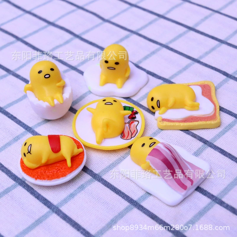Японская игрушка Gudetama (жёлток), ленивое яйцо, маленькая качающаяся фигурка, креативный подарок, слепая упаковка