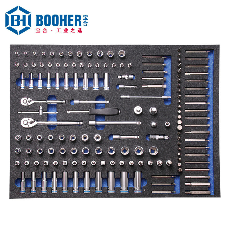 Booher宝合套装工具 BH1803341 152件6.3+10mm系列套筒组套