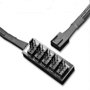 Материнская плата 4 стрелка 4Pin вентилятор 1 пункт 5 строка продлить расширять линия Разделите пять c кожзаменитель вентилятор изменение Нить нить HUB