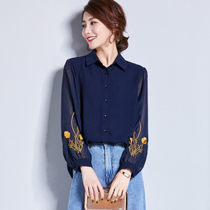 women’s embroidered jackets new shirts autumn fashion long sleeves