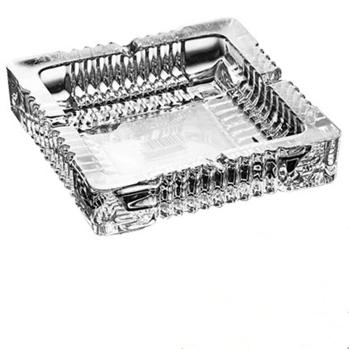 Bulk YG1016 Green Apple Square Crystal Creative National Trend Ashtray Glass Ins Ashtray Can Be Used As LOGO