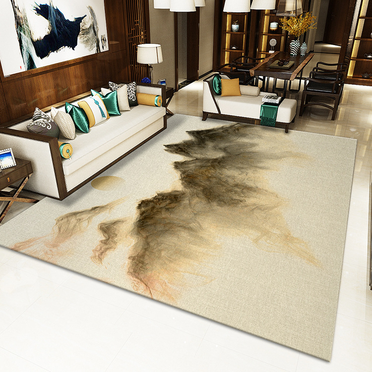 Cross border supply wholesale modern New Chinese style printing carpet a living room bedroom Chinese style carpet washing On behalf of