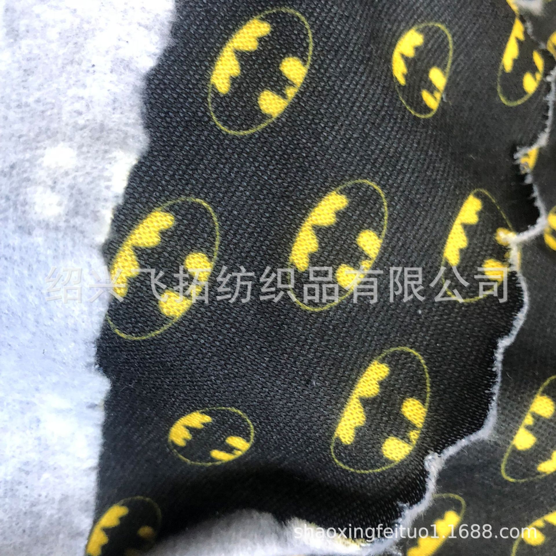 厂家直销针织全涤蝙蝠侠数码印花 高档手套面料