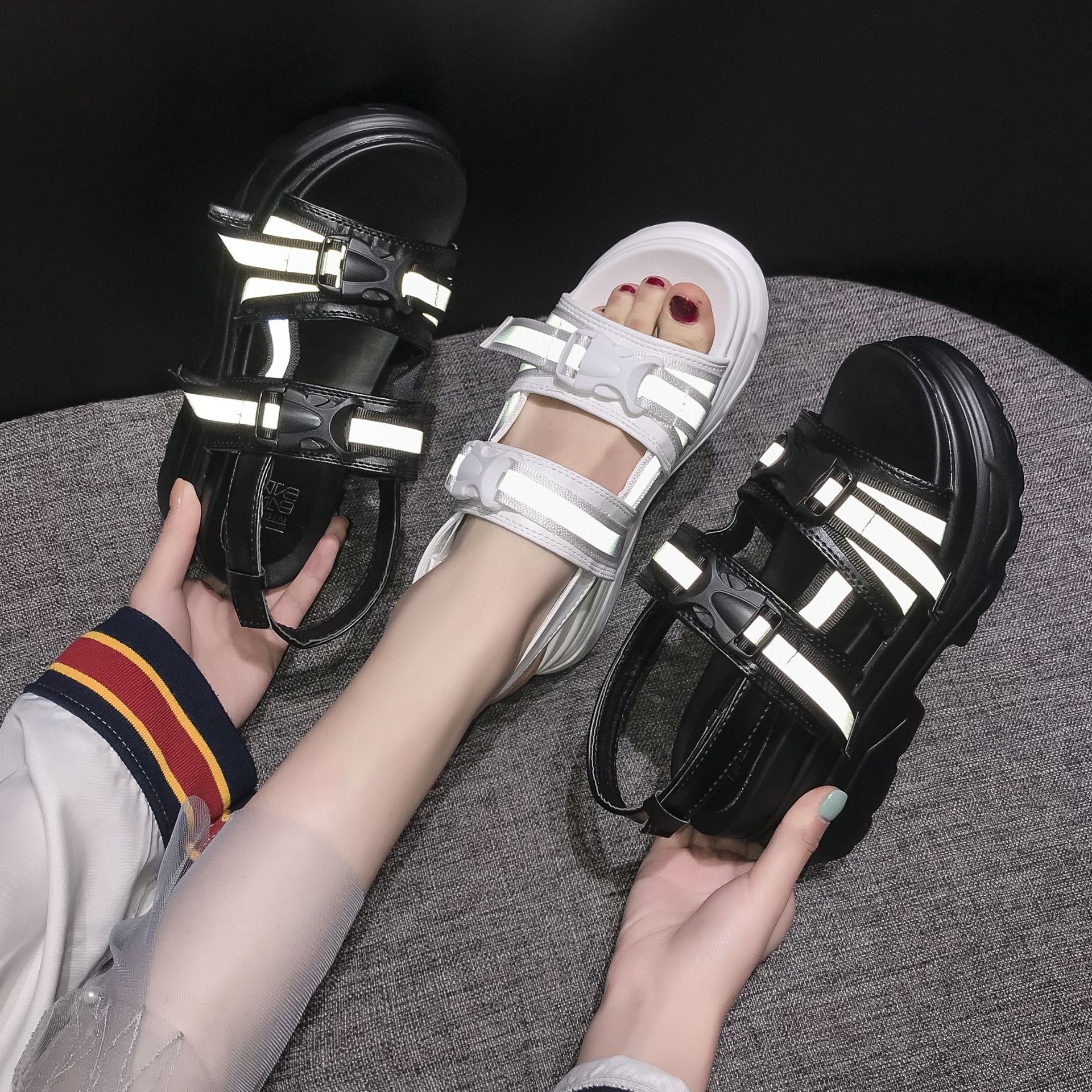 Chaussures été pour femme en Caoutchouc - Ref 3346714 Image 20