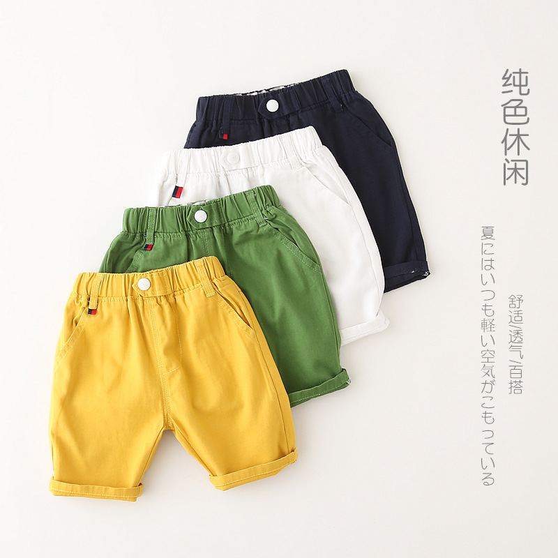 Boys summer shorts baby five-point pants...
