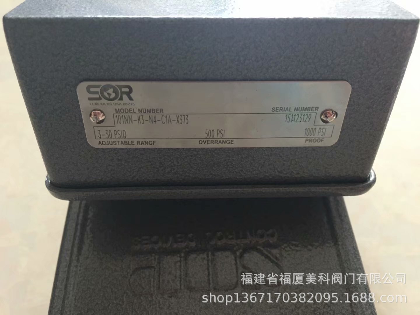 美国SOR索尔压力开关 压差开关54NN-KK118-N4-B1A 5NN-KK5-N4-F1A