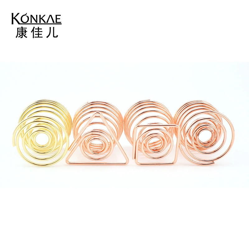 Подставка для косметического спонжа KONKAE, металлический держатель, розовое золото и золото