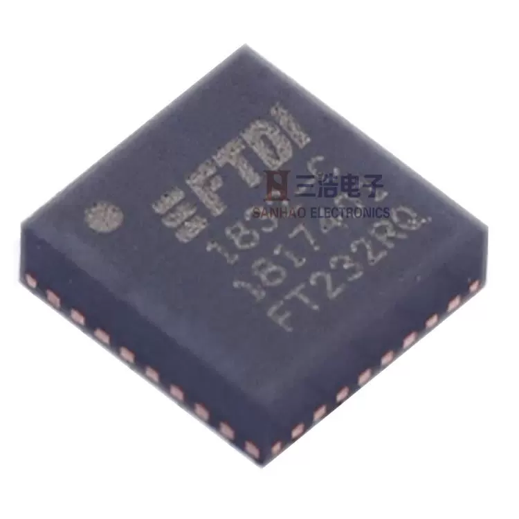FT232RQ USB communication to UART bridge type asynchronous serial data transmission RS232 transceiver chip