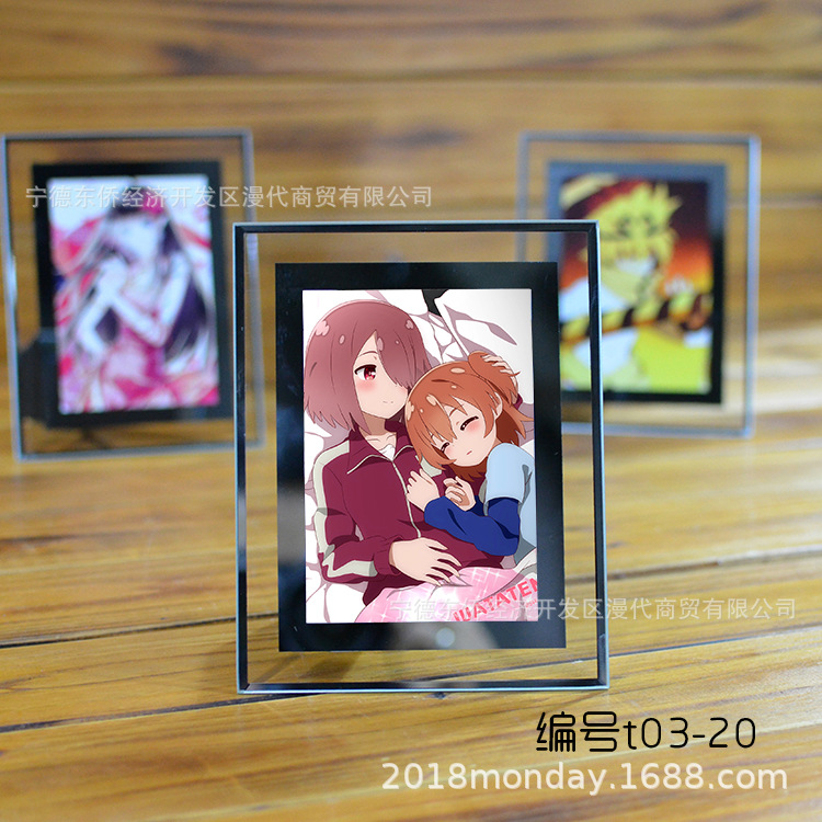 一件代发约定的梦幻岛玻璃相框动漫展实体6寸 星野日向画镜框摆台|ms