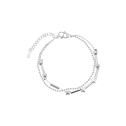 9.9 Yuan Taobao style silver bracelet, Korean version for women, simple summer retro little star anklet, small gift wholesale