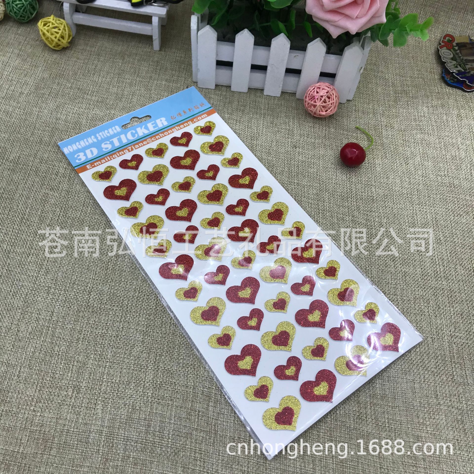 可定制EVA金粉贴3DEVA贴儿童节日装饰礼品赠品