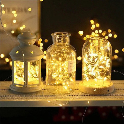 New solar copper wire lights park lawn party outdoor lighting string lights room layout decorative string lights wholesale