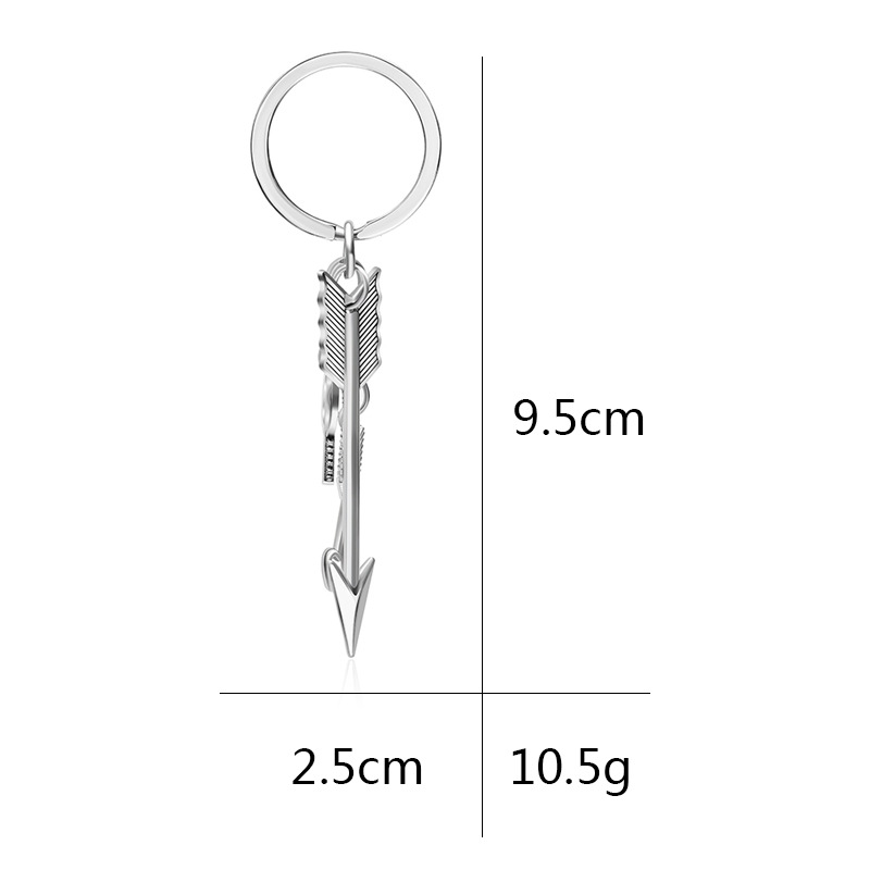 Explosion Key Chain Retro Bow And Arrow Love Bow And Arrow Geometric Creative Key Chain Small Gift Accessories Wholesale Nihaojewelry display picture 1