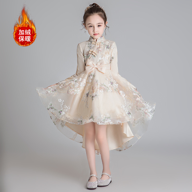 Children's ethnic Chinese style cheongsa...