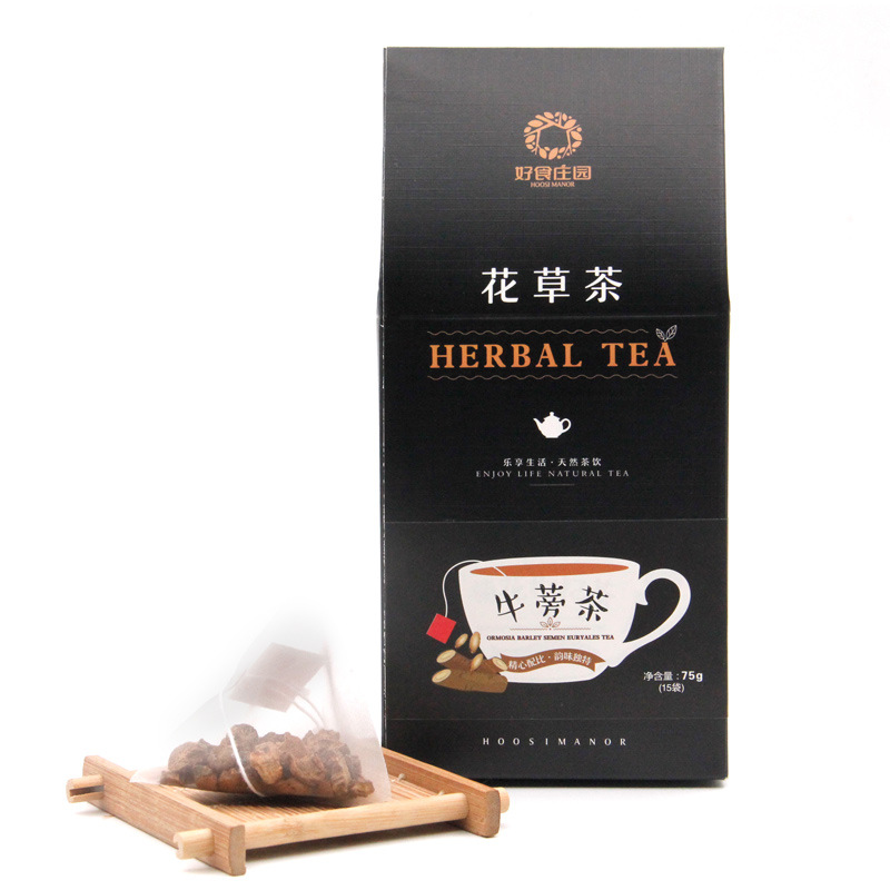 Burdock Root Tea Niu Bang 75g Triangle Tea Bags Dried Herbal Infusion for Daily Wellness Brewing overview