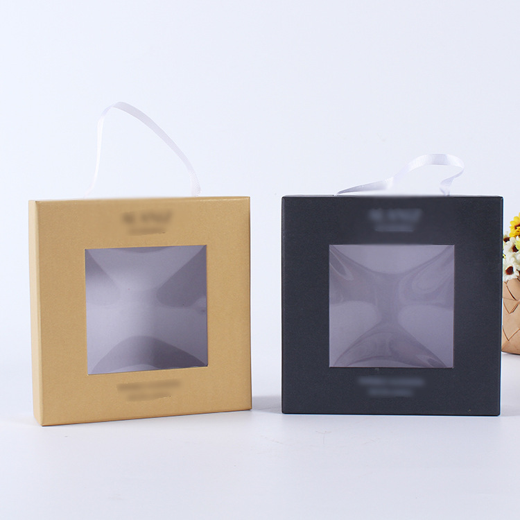 创意个性定制纸盒包装礼盒手提袋特种纸开窗天地盖手提式礼盒定做