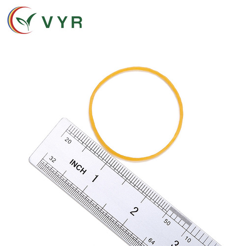 Manufacturer VYR43*1.4 industrial high elastic transparent yellow rubber band rubber ring rubber band cowhide band