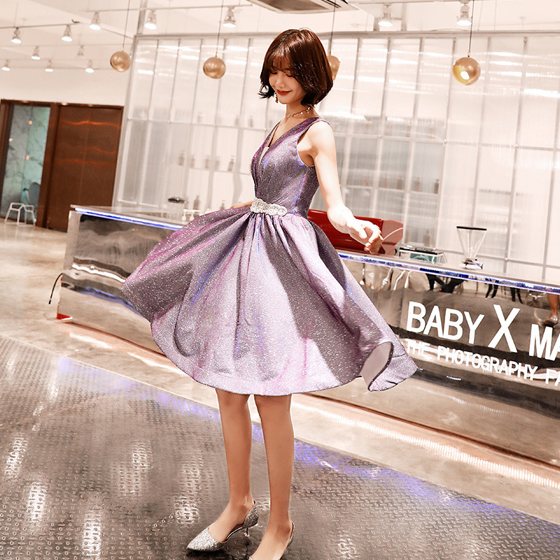 Purple short starry sky