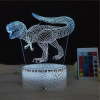 Dinosaur, seven-coloured touch LED night light, creative table lamp, suitable for import, 3D, remote control, creative gift