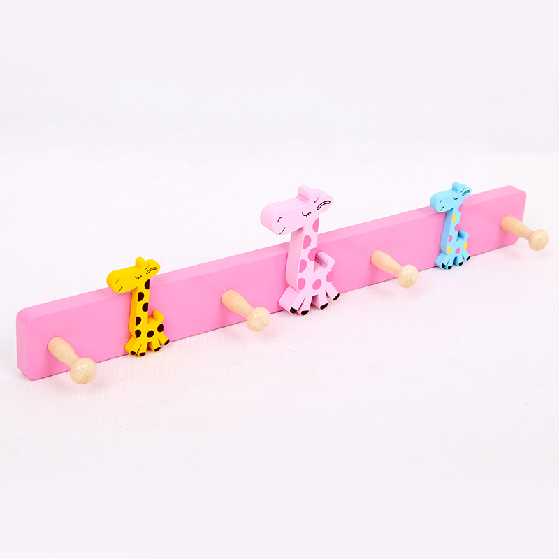 woodiness Cartoon After the door Coat hook children Coat hook No trace Sticking hook originality Sticking hook key Hooks