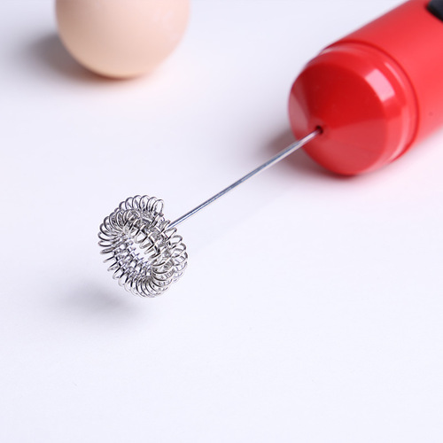 Cross-mirror handheld electric egg beater coffee milk frother multi-purpose blender small milk frother stainless steel