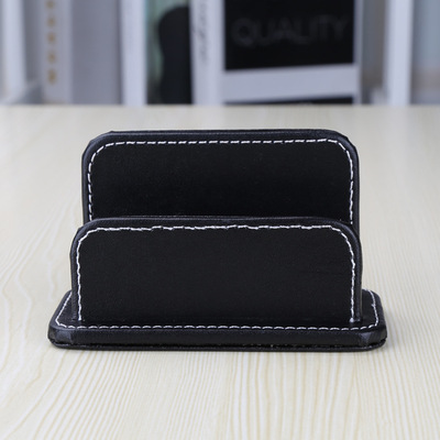 Office Supplies PU Card case business affairs practical Solid Leatherwear monolayer Card Holder originality desktop commercial Card case