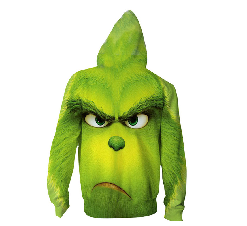 Christmas Green Monkey Hoodie 3