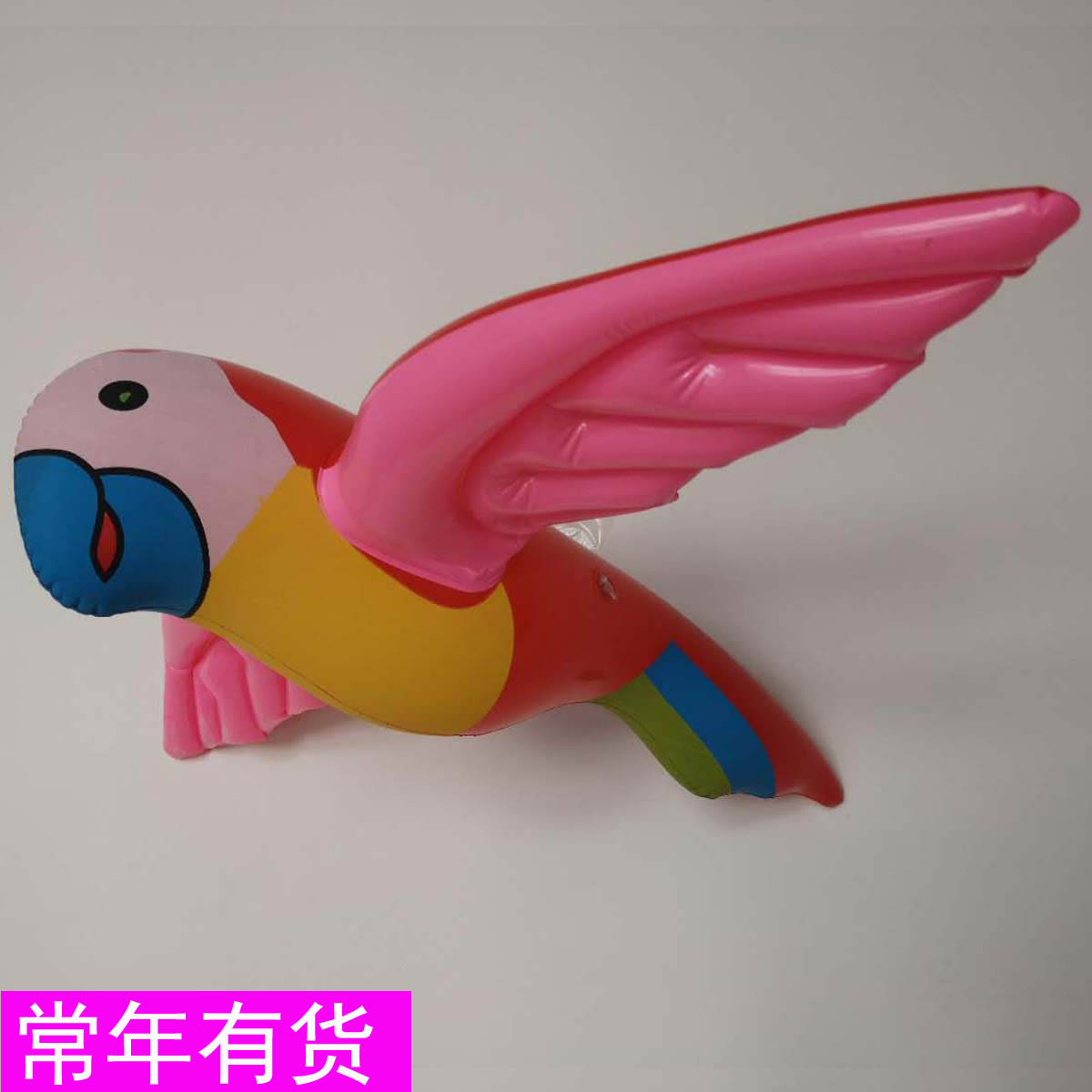 跨境现货PVC充气鹦鹉玩具 充气玩具鸟可挂天花板