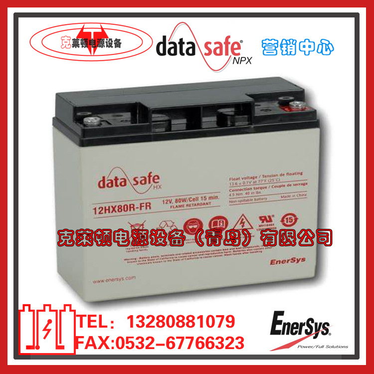 DataSafe艾诺斯蓄电池12HX80R-FR/12V80W应急电源蓄电池
