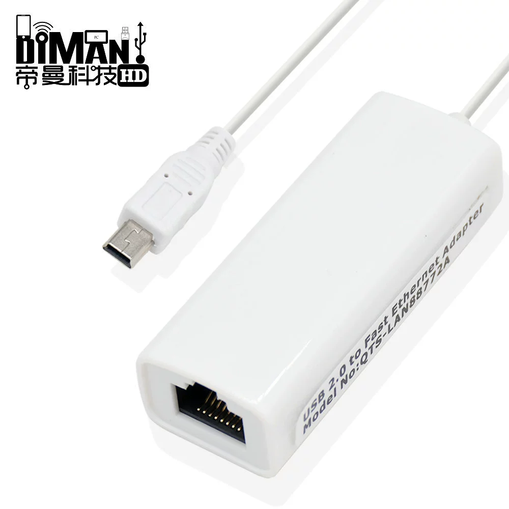 DM-He11 AX88772A mini mini USB wired network card Android tablet computer to RJ45