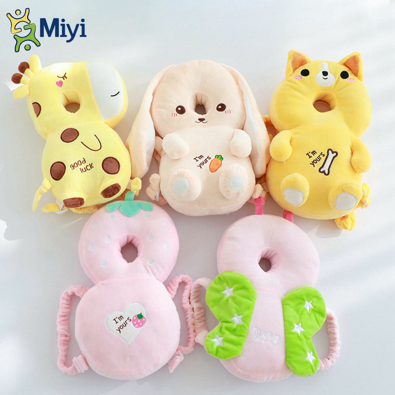 宝宝防摔学步护头枕儿童走路防摔枕蜜蜂婴儿护头肩枕垫背带可调节