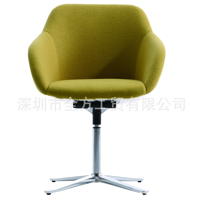 Home Private Fluorescent Green Dining Chair Light Luxury Velvet Fabric Backrest Home Rotating Lifting Office Chair